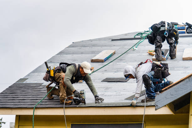 Professional Roofing technician working in Milton, IN
